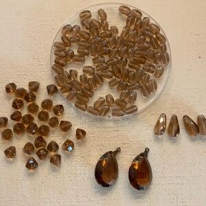 120 Assorted Glass Beads lot